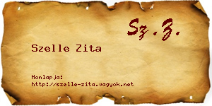 Szelle Zita névjegykártya